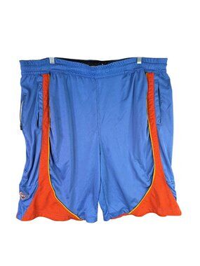 Mens Zipway Oklahoma City Thunder Blue & Orange Basketball Shorts 11" Inseam L